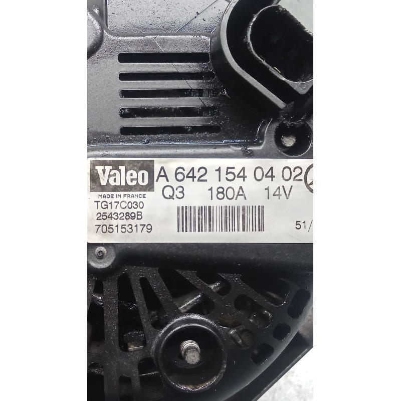 Recambio de alternador para mercedes-benz clk (c209) clk 320 cdi (209.320) referencia OEM IAM A6421540402 2543289B TG17C030 02 1