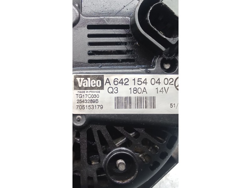 Recambio de alternador para mercedes-benz clk (c209) clk 320 cdi (209.320) referencia OEM IAM A6421540402 2543289B TG17C030 02 1
