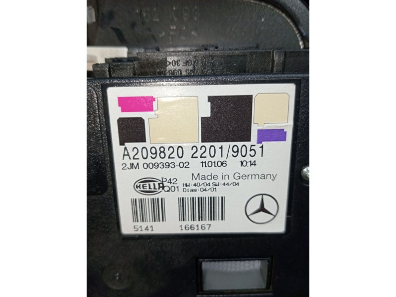 Recambio de luz interior para mercedes-benz clk (c209) clk 320 cdi (209.320) referencia OEM IAM A2098202201 2JM00939302 C209 200