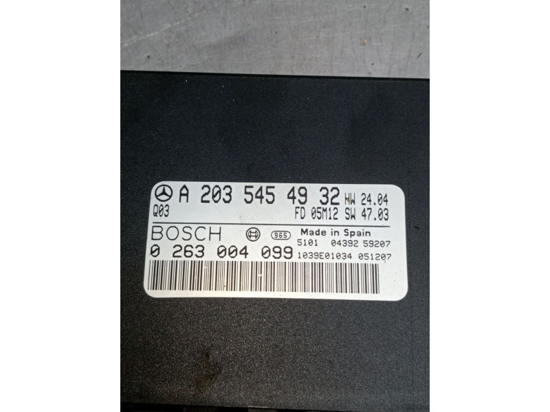Recambio de modulo electronico para mercedes-benz clk (c209) clk 320 cdi (209.320) referencia OEM IAM A2035454932 0263004099 103