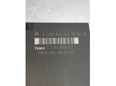 Recambio de modulo electronico para mercedes-benz clk (c209) clk 320 cdi (209.320) referencia OEM IAM A2098205226 376800GZ C209  2