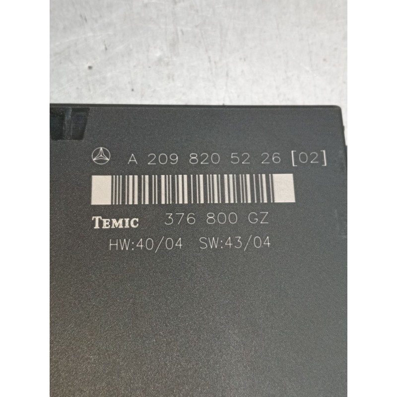Recambio de modulo electronico para mercedes-benz clk (c209) clk 320 cdi (209.320) referencia OEM IAM A2098205226 376800GZ C209 