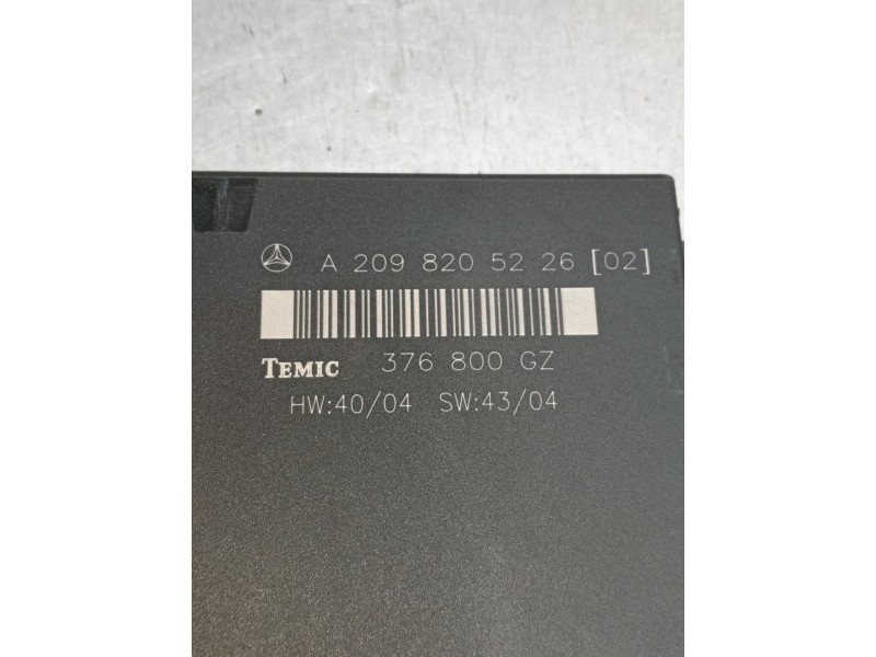 Recambio de modulo electronico para mercedes-benz clk (c209) clk 320 cdi (209.320) referencia OEM IAM A2098205226 376800GZ C209 