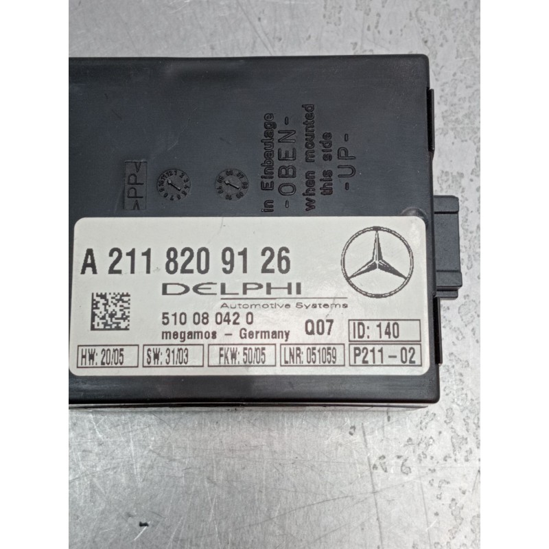 Recambio de modulo electronico para mercedes-benz clk (c209) clk 320 cdi (209.320) referencia OEM IAM A2118209126 510080420 C209