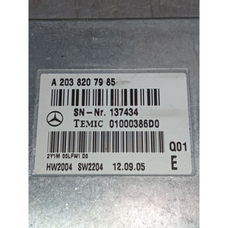 Recambio de modulo electronico para mercedes-benz clk (c209) clk 320 cdi (209.320) referencia OEM IAM A2038207985 01000386D0 C20