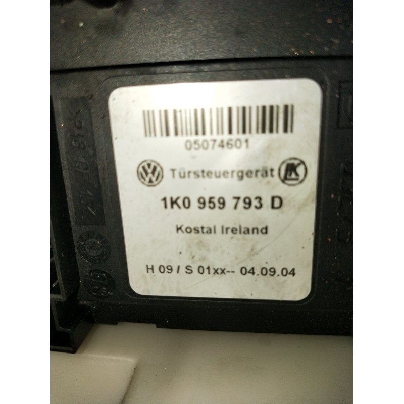Recambio de elevalunas delantero izquierdo para seat altea (5p1) 2.0 tdi 16v referencia OEM IAM 1K0959793D 5P 2004