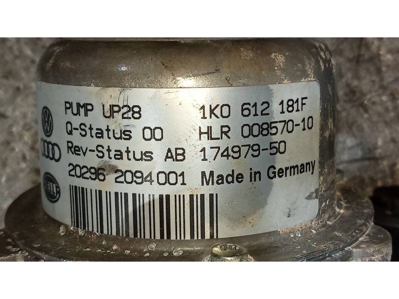 Recambio de depresor freno / bomba vacio para skoda fabia 1.0 tsi referencia OEM IAM 1K0612181F  