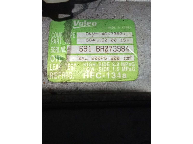 Recambio de compresor aire acondicionado para ssangyong actyon sports xdi 4wd referencia OEM IAM 6641300015  07