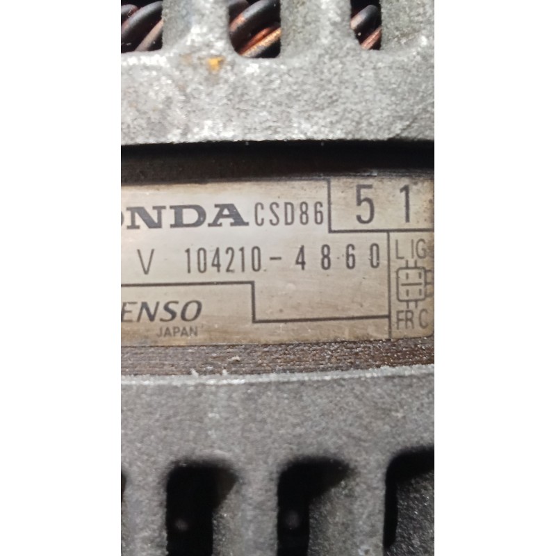 Recambio de alternador para honda civic viii hatchback (fn, fk) 2.2 ctdi (fk3) referencia OEM IAM 1042104860  06