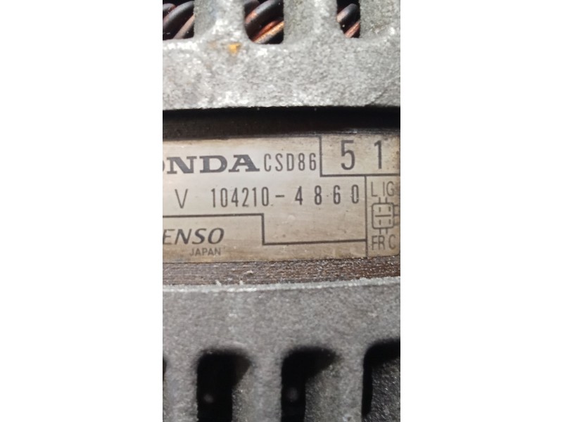 Recambio de alternador para honda civic viii hatchback (fn, fk) 2.2 ctdi (fk3) referencia OEM IAM 1042104860  06