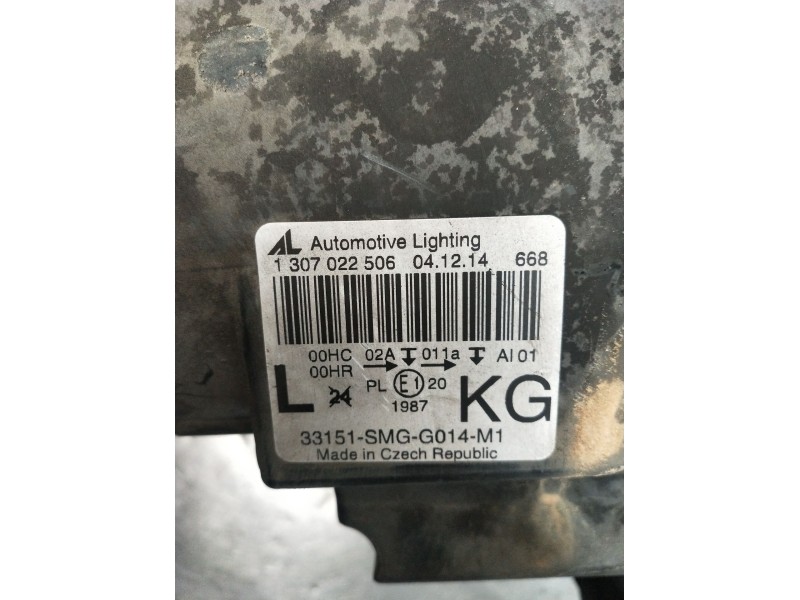 Recambio de faro izquierdo para honda civic viii hatchback (fn, fk) 2.2 ctdi (fk3) referencia OEM IAM   2006