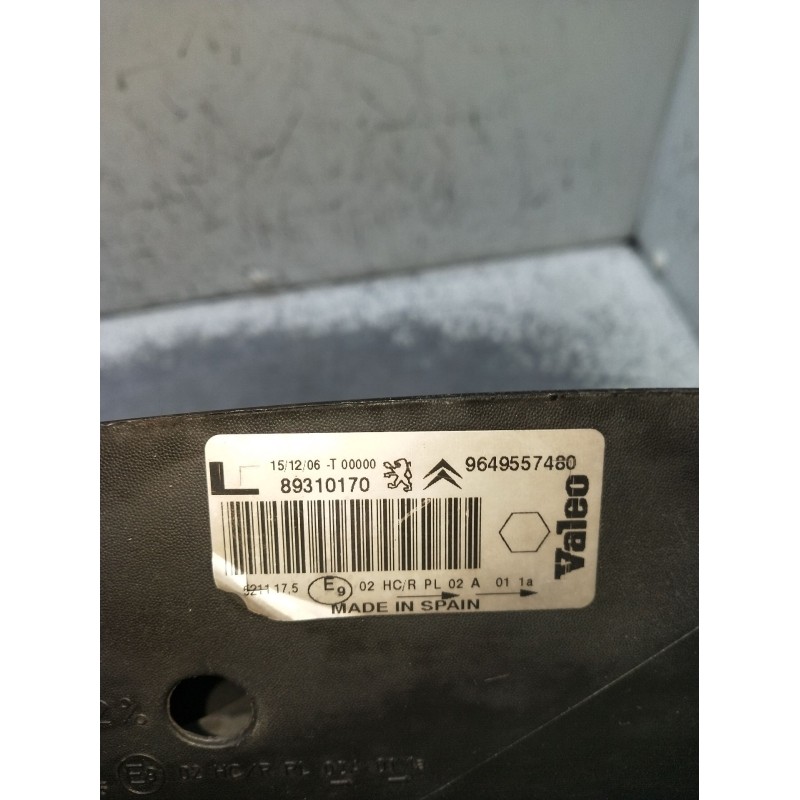 Recambio de faro izquierdo para citroën xsara picasso (n68) 1.6 hdi referencia OEM IAM 9649557480 89310170 2004