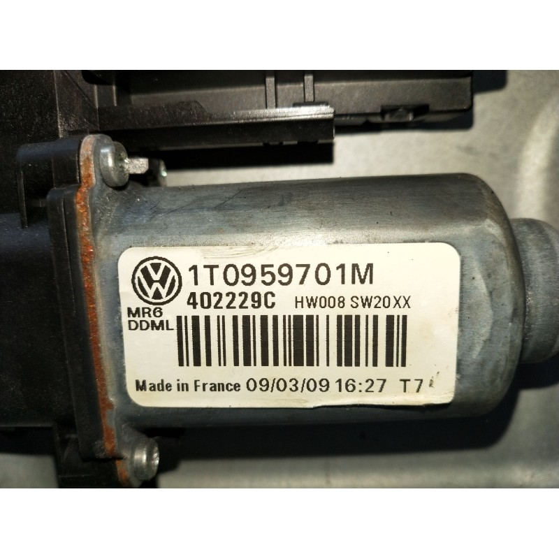 Recambio de elevalunas delantero izquierdo para volkswagen touran (1t1, 1t2) 1.9 tdi referencia OEM IAM 402229C 5P 2007