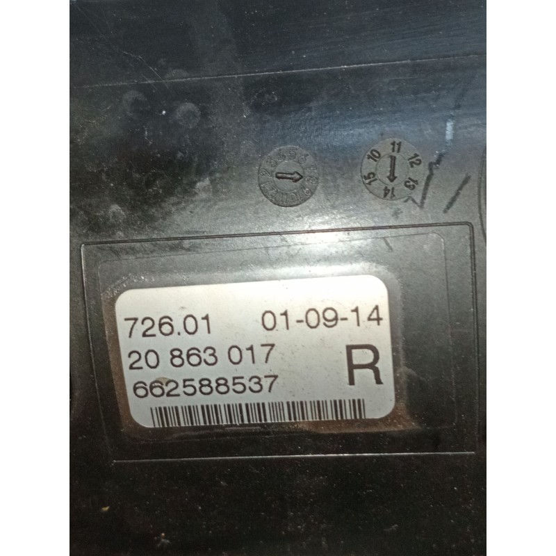 Recambio de faro antiniebla derecho para opel zafira tourer c (p12) 1.6 cdti (75) referencia OEM IAM 662588537 20863017 2012