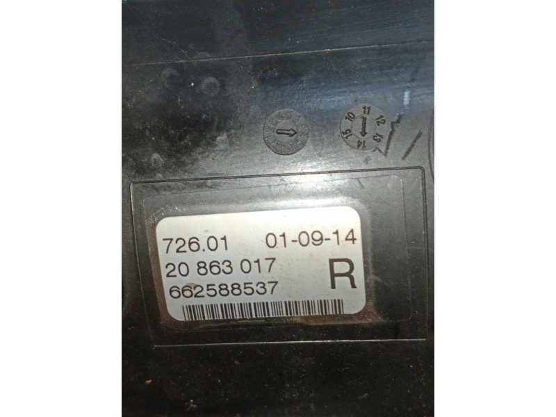 Recambio de faro antiniebla derecho para opel zafira tourer c (p12) 1.6 cdti (75) referencia OEM IAM 662588537 20863017 2012