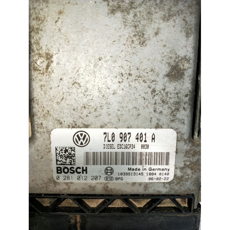 Recambio de centralita motor uce para volkswagen touareg (7la, 7l6, 7l7) 3.0 v6 tdi referencia OEM IAM 0281012207 7L0907401A EDC