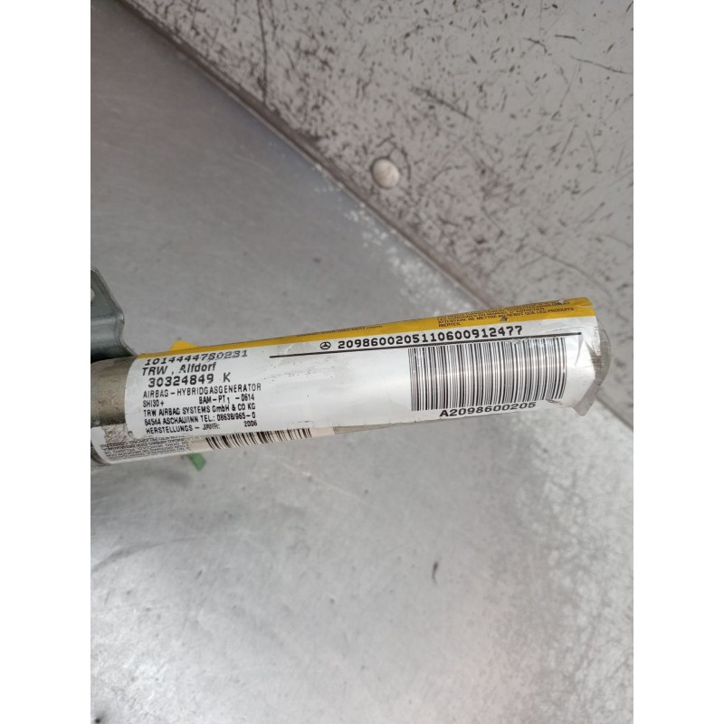 Recambio de airbag cortina delantero derecho para mercedes-benz clk (c209) clk 320 cdi (209.320) referencia OEM IAM A2098600205 