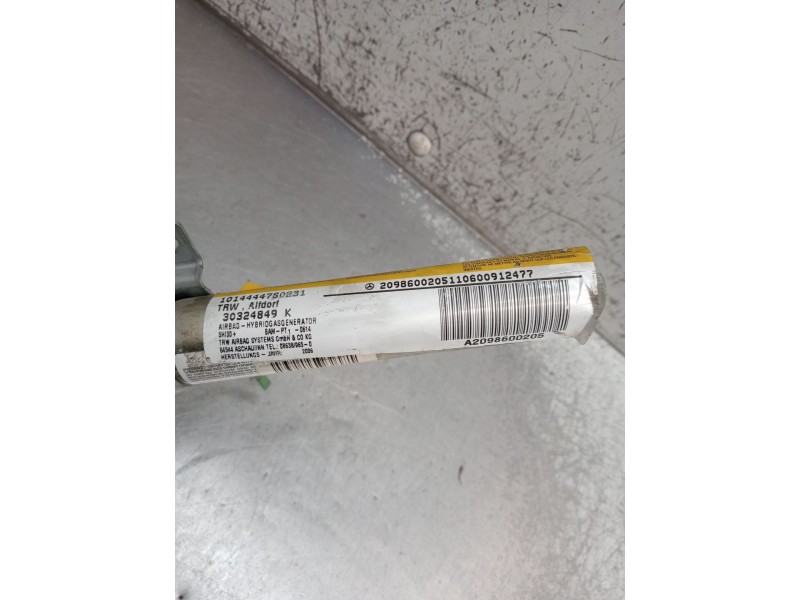 Recambio de airbag cortina delantero derecho para mercedes-benz clk (c209) clk 320 cdi (209.320) referencia OEM IAM A2098600205 