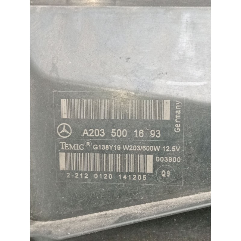 Recambio de electroventilador para mercedes-benz clk (c209) clk 320 cdi (209.320) referencia OEM IAM A2035001693  C209 2002