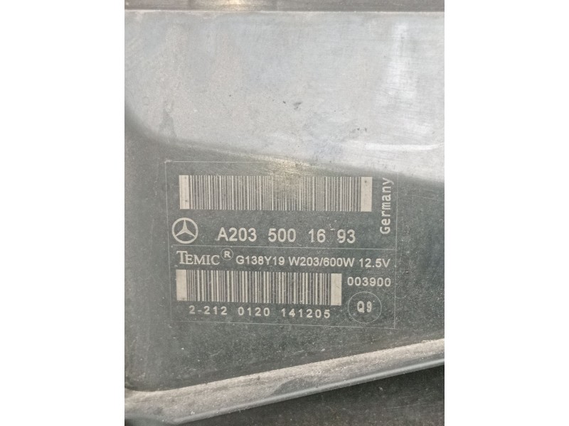 Recambio de electroventilador para mercedes-benz clk (c209) clk 320 cdi (209.320) referencia OEM IAM A2035001693  C209 2002