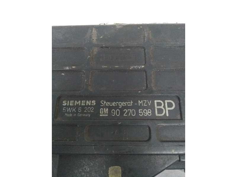 Recambio de centralita motor uce para opel kadett e 1.6 referencia OEM IAM 5WK6202 90270598 BP