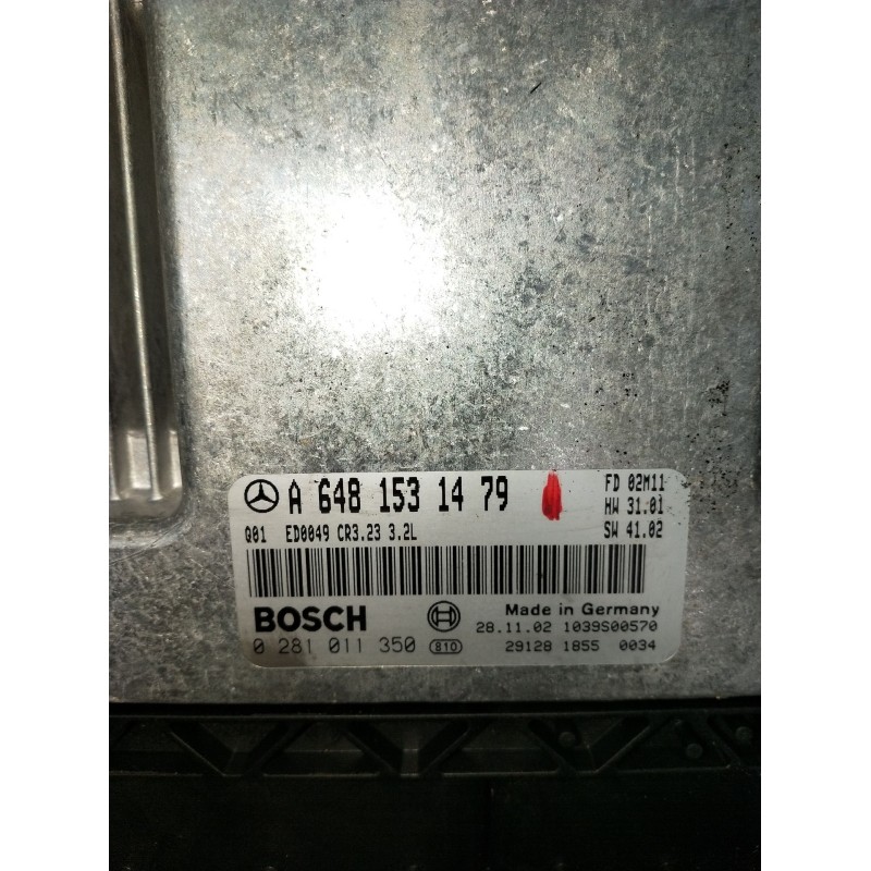 Recambio de centralita motor uce para mercedes-benz clase e (w211) berlina referencia OEM IAM 0281011350 A6481531479 ED0049 2002
