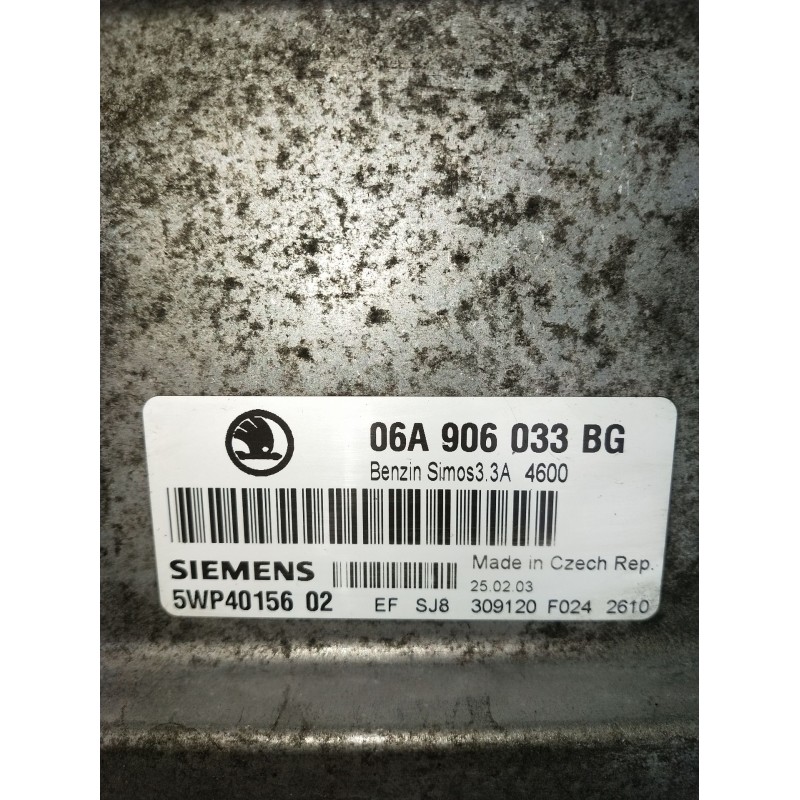 Recambio de centralita motor uce para skoda octavia i (1u2) 1.6 referencia OEM IAM 5WP4015602 06A906033BG 2000
