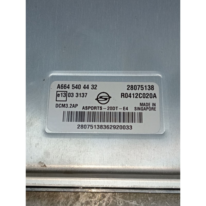 Recambio de centralita motor uce para ssangyong actyon sports xdi 4wd referencia OEM IAM A6645404432 28075138 R0412C020A 2007