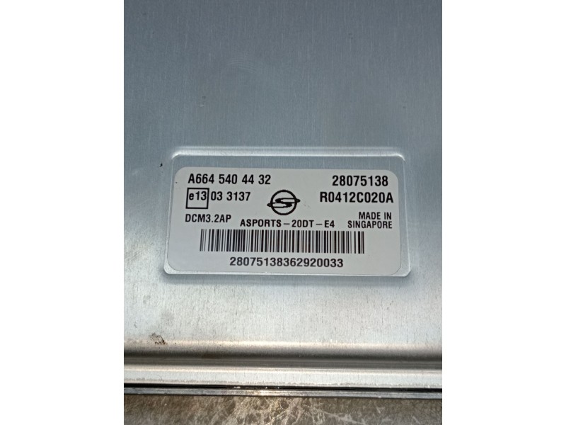 Recambio de centralita motor uce para ssangyong actyon sports xdi 4wd referencia OEM IAM A6645404432 28075138 R0412C020A 2007