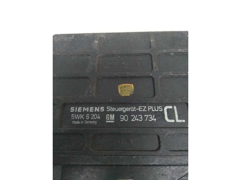 Recambio de centralita motor uce para opel kadett e 1.6 referencia OEM IAM 5WK6204 90243734 CL
