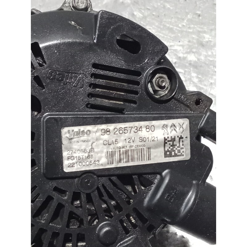Recambio de alternador para peugeot 308 ii (lb_, lp_, lw_, lh_, l3_) 1.5 bluehdi 130 referencia OEM IAM 9826573480 240583B 05