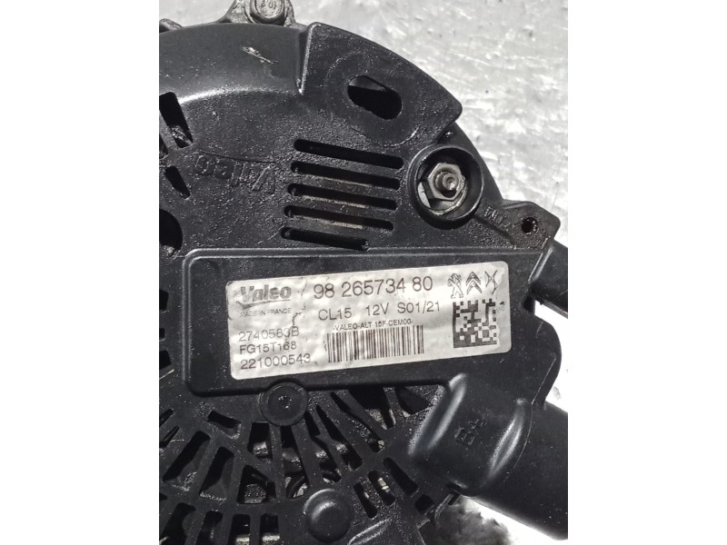 Recambio de alternador para peugeot 308 ii (lb_, lp_, lw_, lh_, l3_) 1.5 bluehdi 130 referencia OEM IAM 9826573480 240583B 05