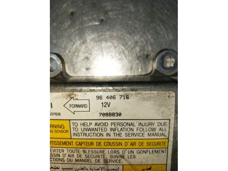 Recambio de kit airbag para daewoo nubira sedán (j200) 1.6 referencia OEM IAM 96406716  2003