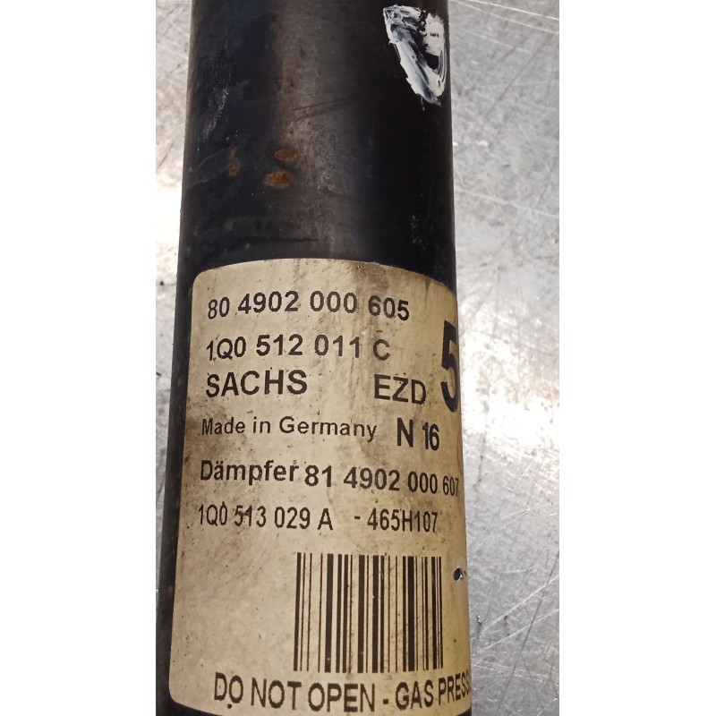 Recambio de amortiguador trasero derecho para volkswagen eos (1f7) 1.6 referencia OEM IAM 1Q0512011C  06