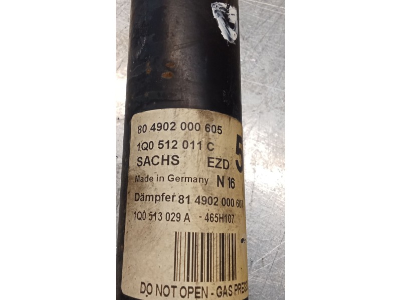 Recambio de amortiguador trasero derecho para volkswagen eos (1f7) 1.6 referencia OEM IAM 1Q0512011C  06