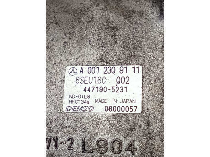Recambio de compresor aire acondicionado para mercedes-benz clase a (w169) a 180 cdi (169.007, 169.307) referencia OEM IAM A0012
