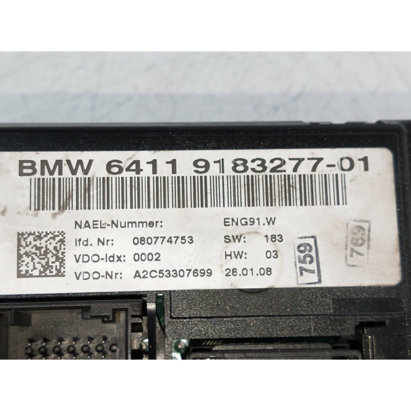 Recambio de mando calefaccion / aire acondicionado para bmw serie 1 berlina (e81/e87) 118d referencia OEM IAM 6411918327701 A2C5