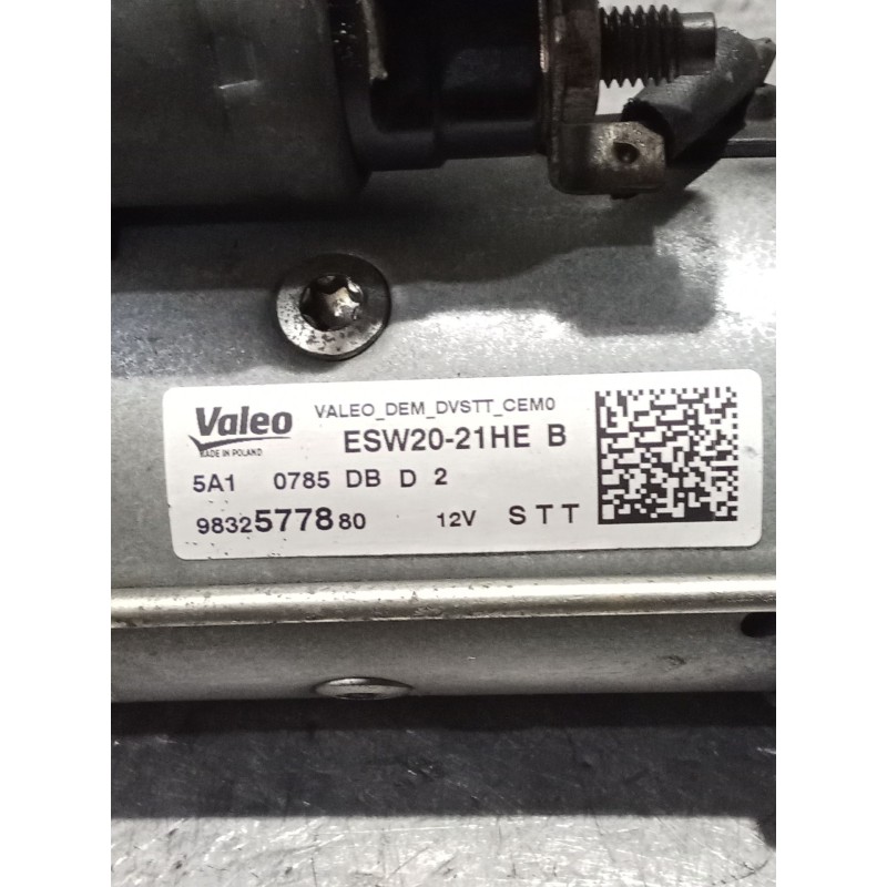 Recambio de motor arranque para peugeot 308 ii (lb_, lp_, lw_, lh_, l3_) 1.5 bluehdi 130 referencia OEM IAM 9832577880  15