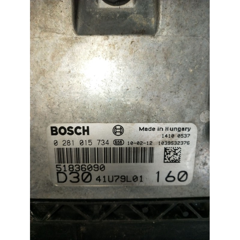 Recambio de centralita motor uce para fiat ducato furgoneta (250_) 160 multijet 3,0 d referencia OEM IAM 0281015734 51836090 103