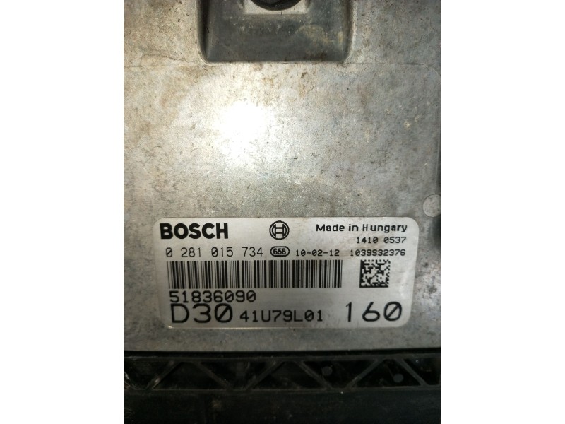 Recambio de centralita motor uce para fiat ducato furgoneta (250_) 160 multijet 3,0 d referencia OEM IAM 0281015734 51836090 103