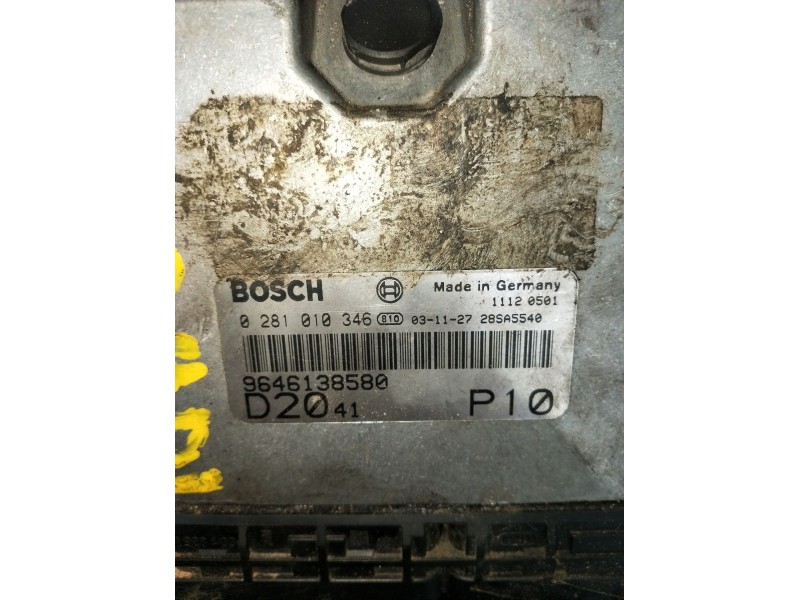 Recambio de centralita motor uce para fiat ducato furgoneta (244_) 2.0 jtd referencia OEM IAM 0281010346 9646138580 28SA5540 200