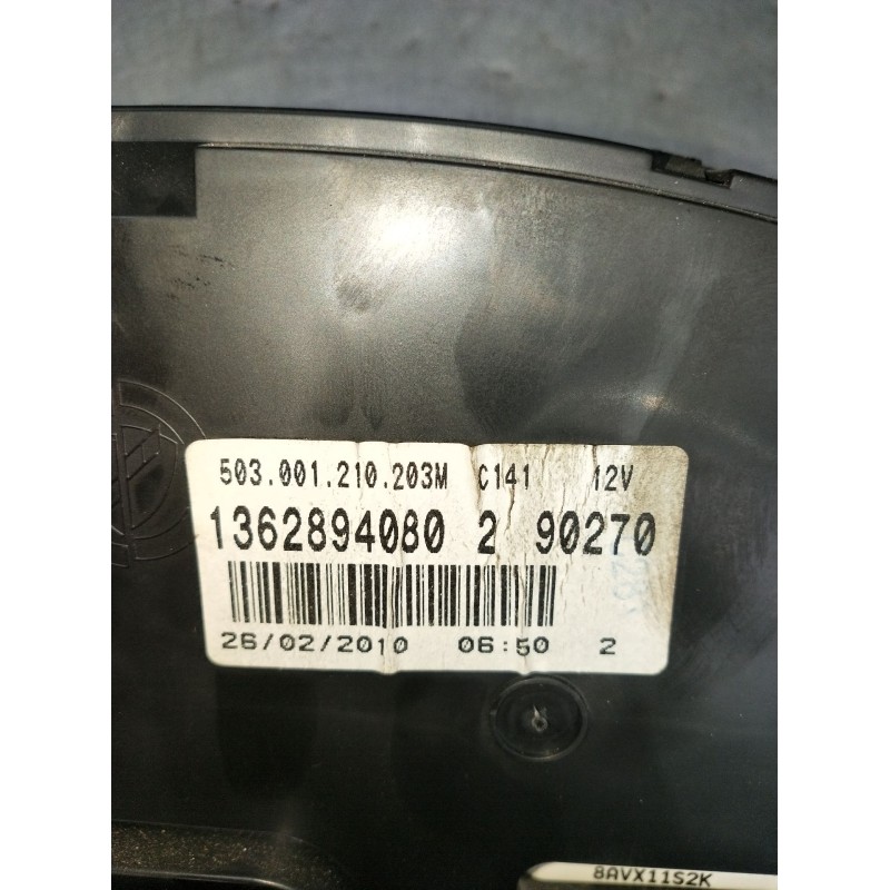 Recambio de cuadro instrumentos para fiat ducato furgoneta (250_) 160 multijet 3,0 d referencia OEM IAM 1362894080 503001210203M