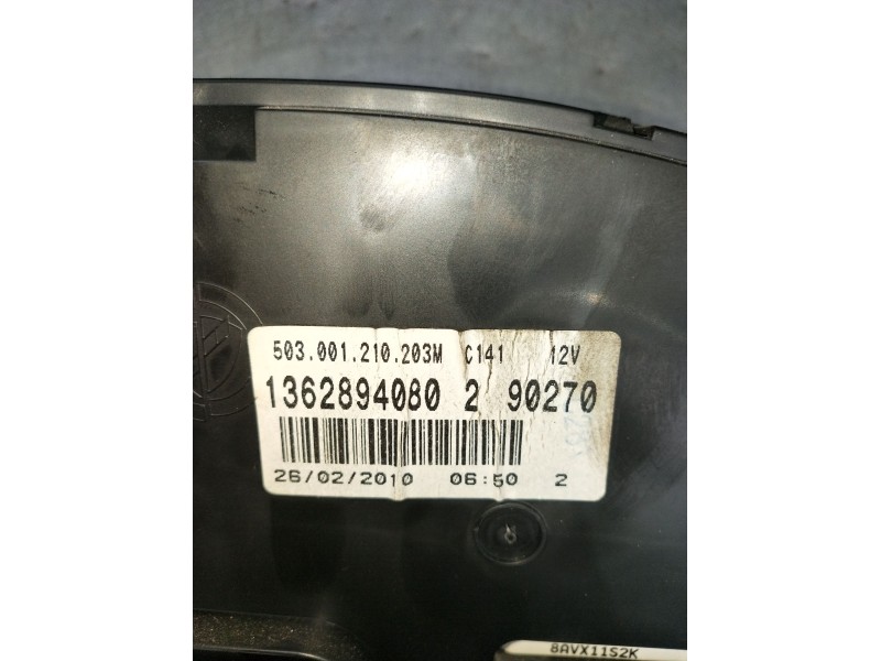 Recambio de cuadro instrumentos para fiat ducato furgoneta (250_) 160 multijet 3,0 d referencia OEM IAM 1362894080 503001210203M