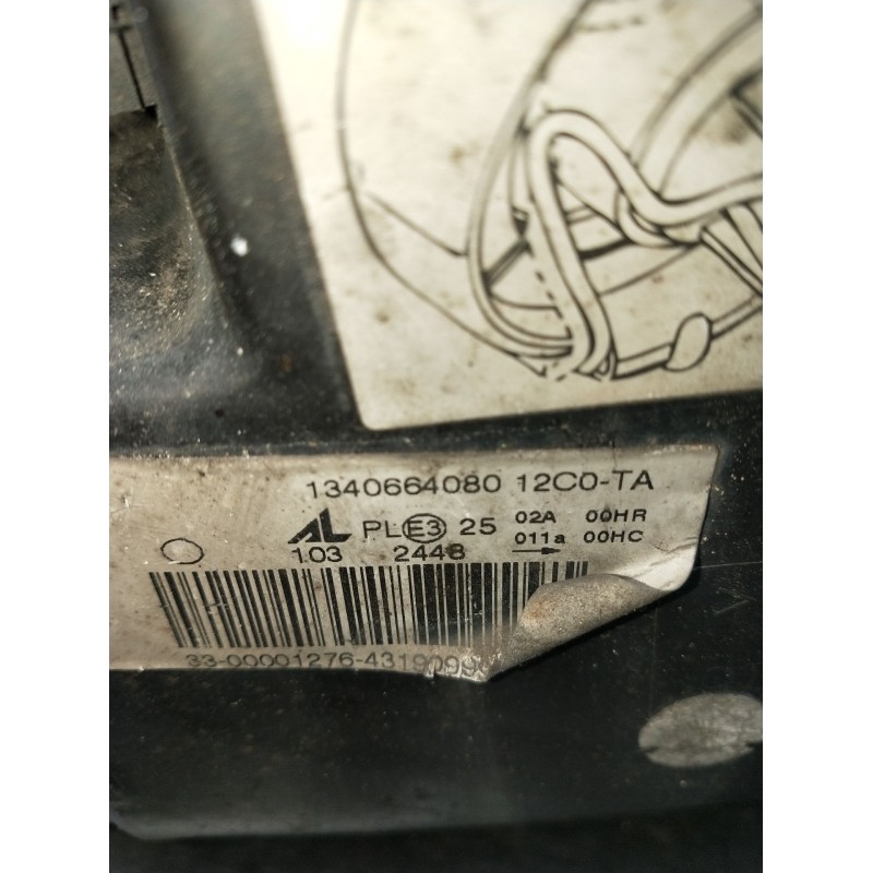 Recambio de faro izquierdo para fiat ducato furgoneta (250_) 160 multijet 3,0 d referencia OEM IAM 1340664080  2006