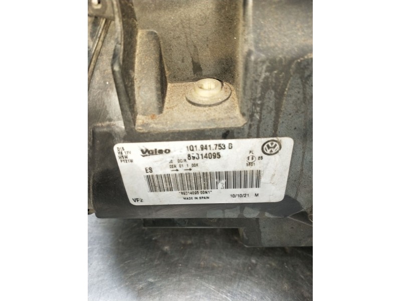 Recambio de faro antiniebla izquierdo para volkswagen eos (1f7) 1.6 referencia OEM IAM 1Q1941753B 4L0907391 XENON 2006