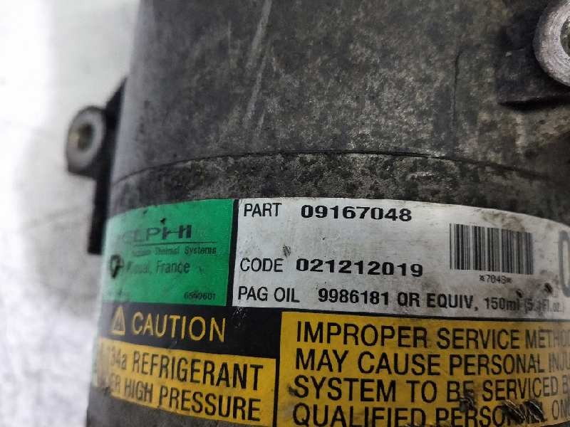 Recambio de compresor aire acondicionado para opel agila 1.2 16v cat (z 12 xe / lw4) referencia OEM IAM 09167048 7048 9986181 65