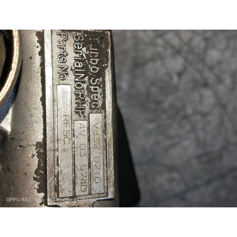 Recambio de turbocompresor para mazda 6 berlina (gg) 2.0 crtd 120 active (5-ptas.) referencia OEM IAM VJ320210 RF5C 