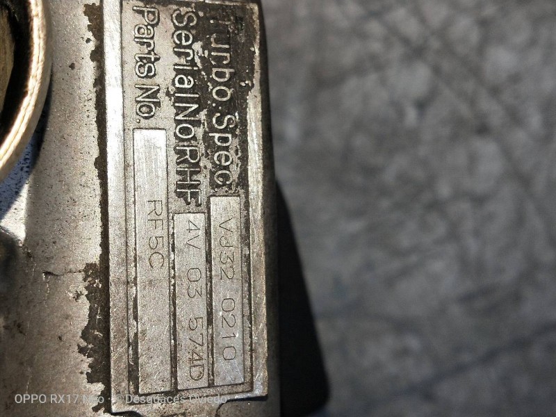 Recambio de turbocompresor para mazda 6 berlina (gg) 2.0 crtd 120 active (5-ptas.) referencia OEM IAM VJ320210 RF5C 