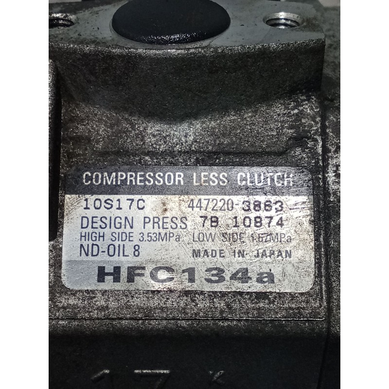 Recambio de compresor aire acondicionado para chrysler neon ii 2.0 16v referencia OEM IAM 4472203863 10S17C 