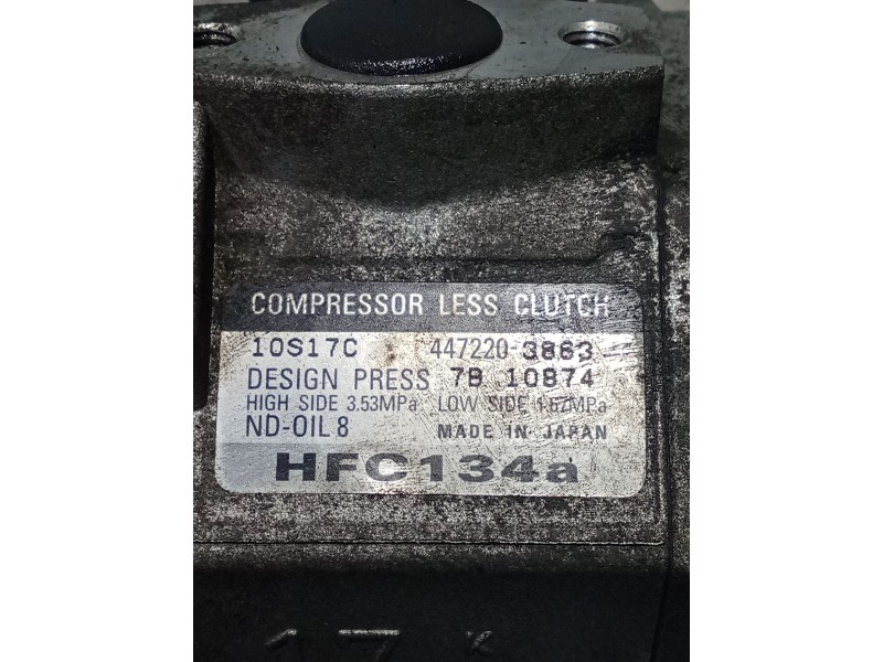 Recambio de compresor aire acondicionado para chrysler neon ii 2.0 16v referencia OEM IAM 4472203863 10S17C 